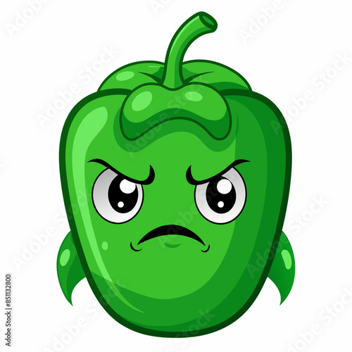 Capsaicin vector illustration, disapproving icon and healthy solder fruit, silhouette, logo, eps file, Capsaicin cartoon character, png On White Background
