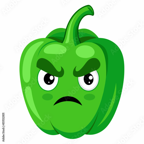 Capsaicin vector illustration, disapproving icon and healthy solder fruit, silhouette, logo, eps file, Capsaicin cartoon character, png On White Background
