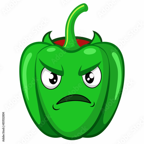 Capsaicin vector illustration, disapproving icon and healthy solder fruit, silhouette, logo, eps file, Capsaicin cartoon character, png On White Background