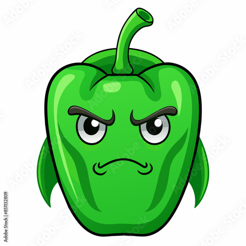 Capsaicin vector illustration, disapproving icon and healthy solder fruit, silhouette, logo, eps file, Capsaicin cartoon character, png On White Background
