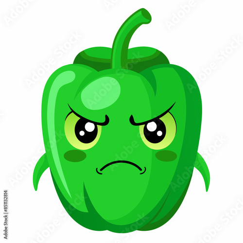 Capsaicin vector illustration, disapproving icon and healthy solder fruit, silhouette, logo, eps file, Capsaicin cartoon character, png On White Background