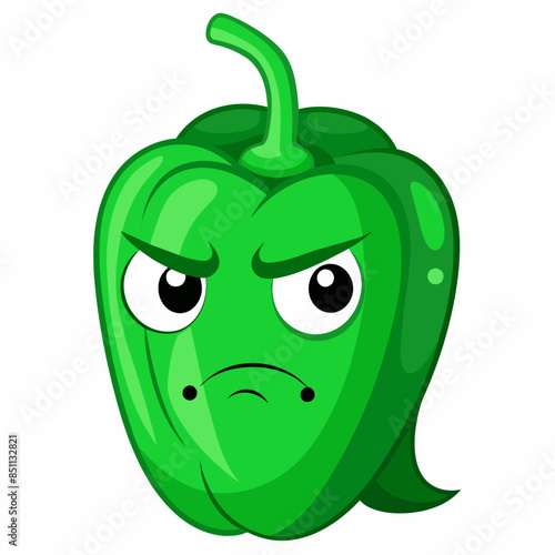 Capsaicin vector illustration, disapproving icon and healthy solder fruit, silhouette, logo, eps file, Capsaicin cartoon character, png On White Background