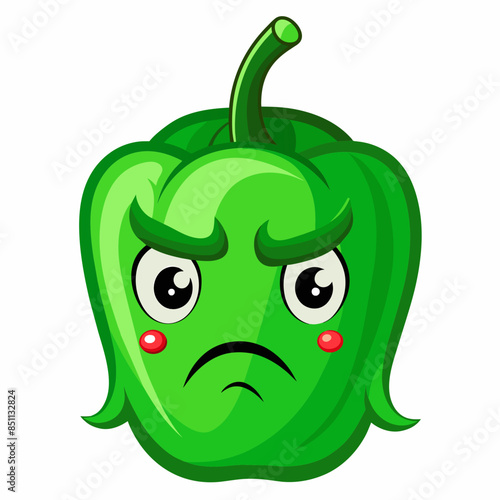 Capsaicin vector illustration, disapproving icon and healthy solder fruit, silhouette, logo, eps file, Capsaicin cartoon character, png On White Background
