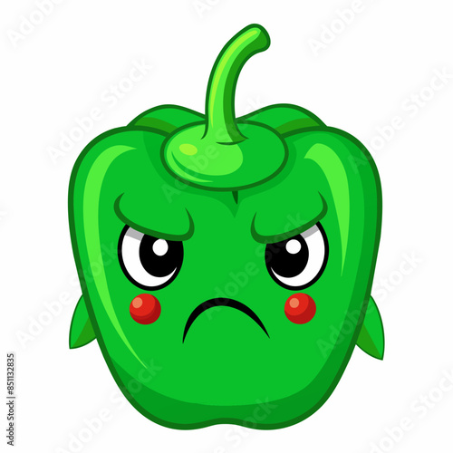 Capsaicin vector illustration, disapproving icon and healthy solder fruit, silhouette, logo, eps file, Capsaicin cartoon character, png On White Background