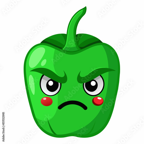 Capsaicin vector illustration, disapproving icon and healthy solder fruit, silhouette, logo, eps file, Capsaicin cartoon character, png On White Background
