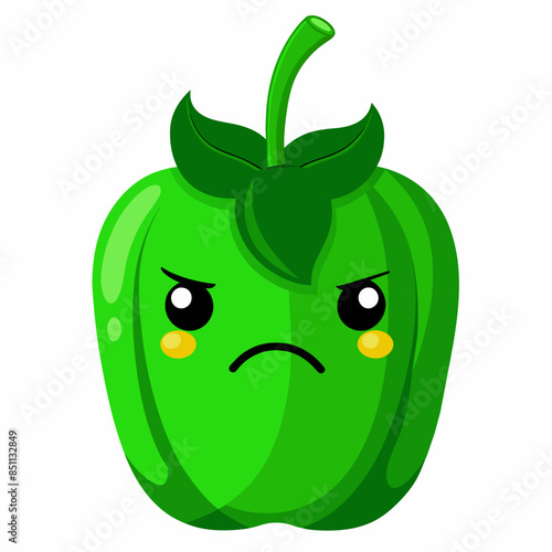 Capsaicin vector illustration, disapproving icon and healthy solder fruit, silhouette, logo, eps file, Capsaicin cartoon character, png On White Background