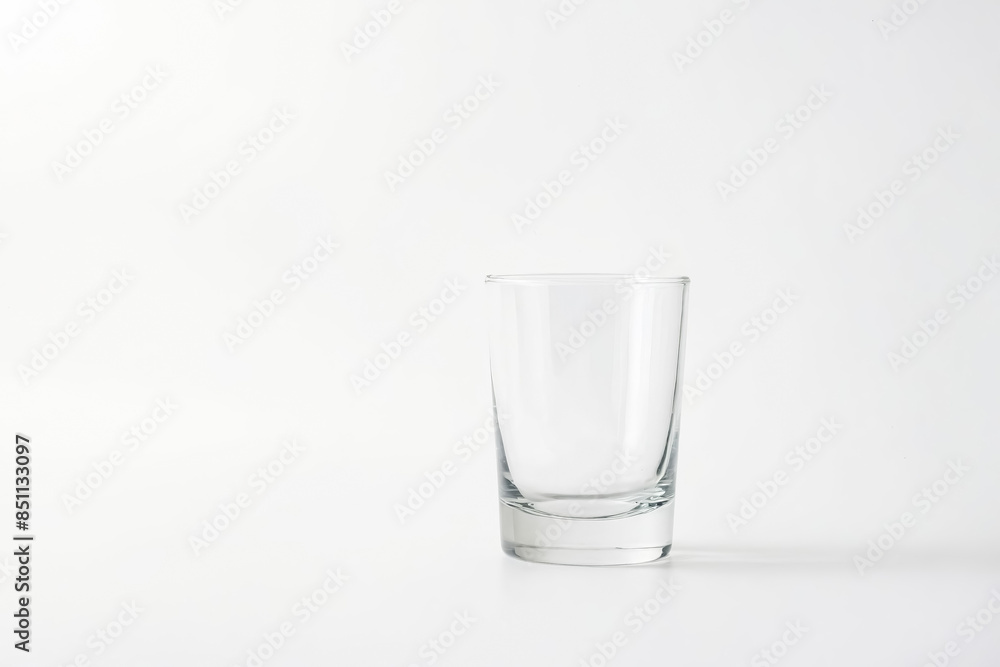 Empty Glass on White Background Empty Glass on White Background