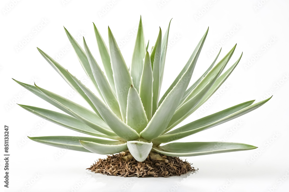 Agave Plant Isolated on White Background Agave Plant Isolated on White Background