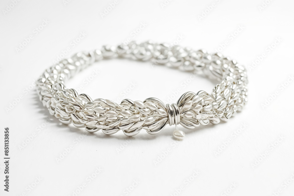 Obraz premium Silver and Pearl Bracelet