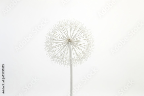 White Dandelion on White Background © Rysak