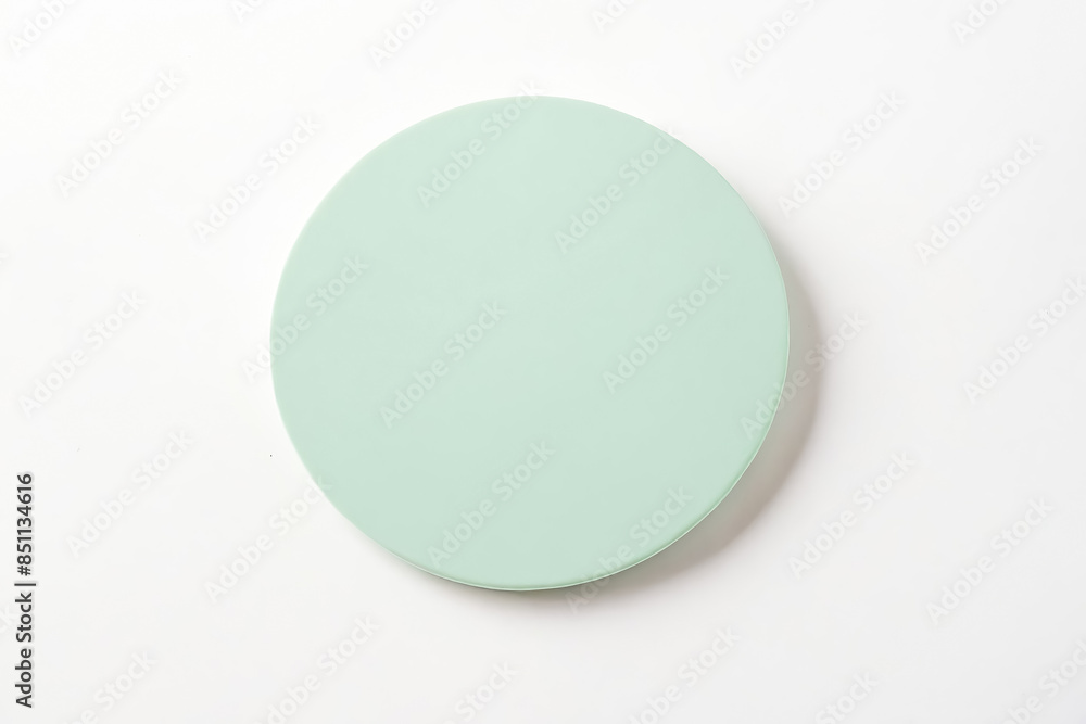 Green Round Object on White Background Green Round Object on White Background