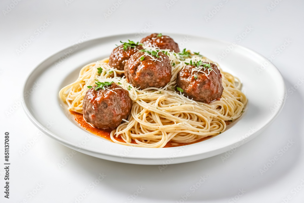 Spaghetti with Meatballs and Tomato Sauce Spaghetti with Meatballs and Tomato Sauce