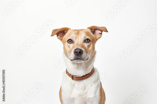 Cute Dog with Brown Collar
