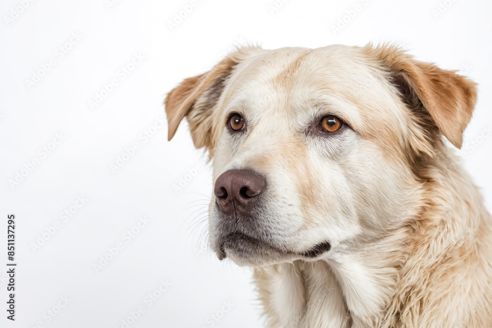 Close-up portrait of a Golden Retriever Close-up portrait of a Golden Retriever
