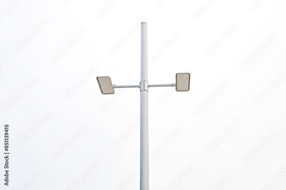 Street Light Pole with Two Lamps Street Light Pole with Two Lamps