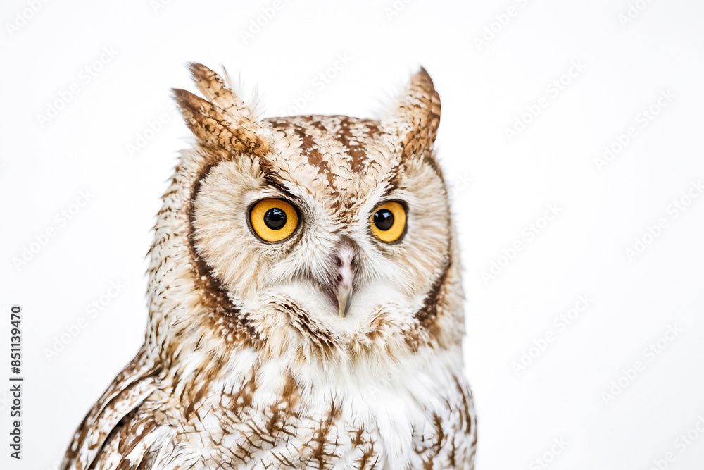 Close-up of a Brown Owl's Face Close-up of a Brown Owl's Face
