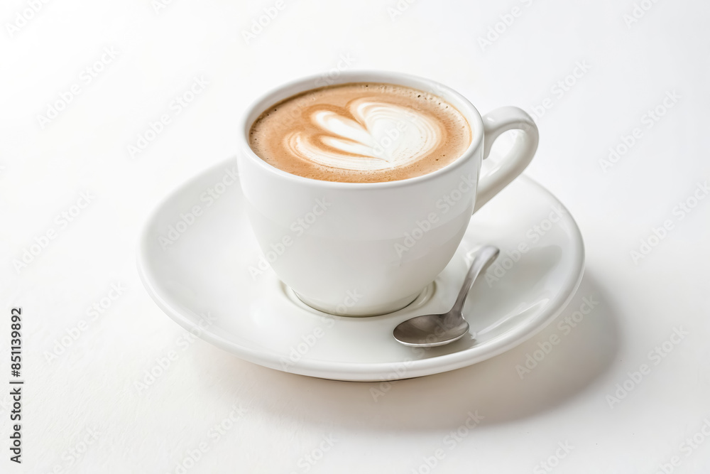 Cappuccino with Heart Shaped Latte Art Cappuccino with Heart Shaped Latte Art
