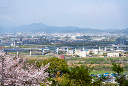 石清水八幡宮の男山展望台からの光景