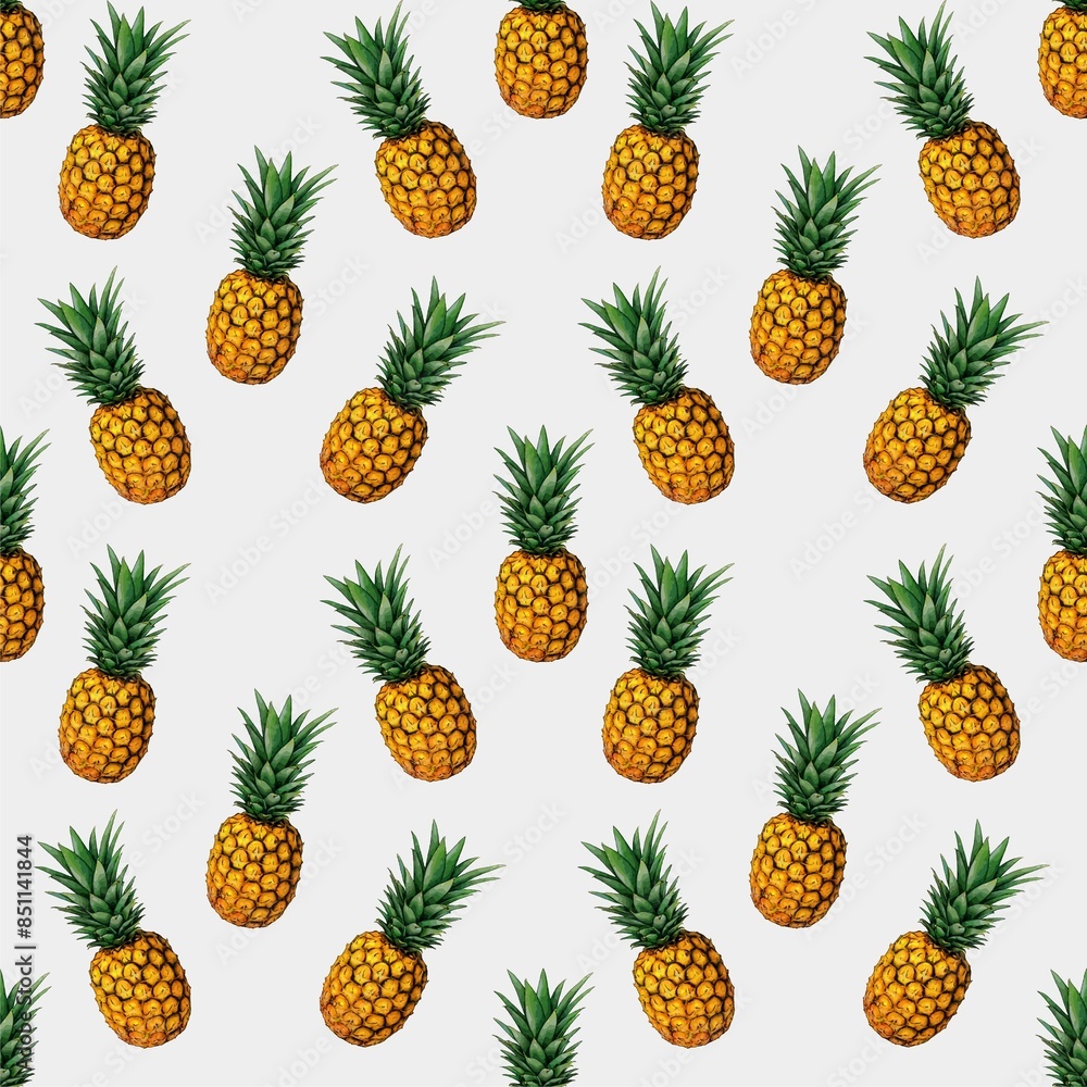 seamless pattern with pineapple seamless pattern with pineapple