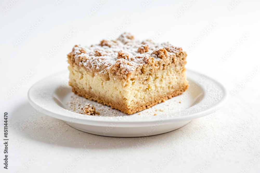 Crumb Cake on a White Plate Crumb Cake on a White Plate
