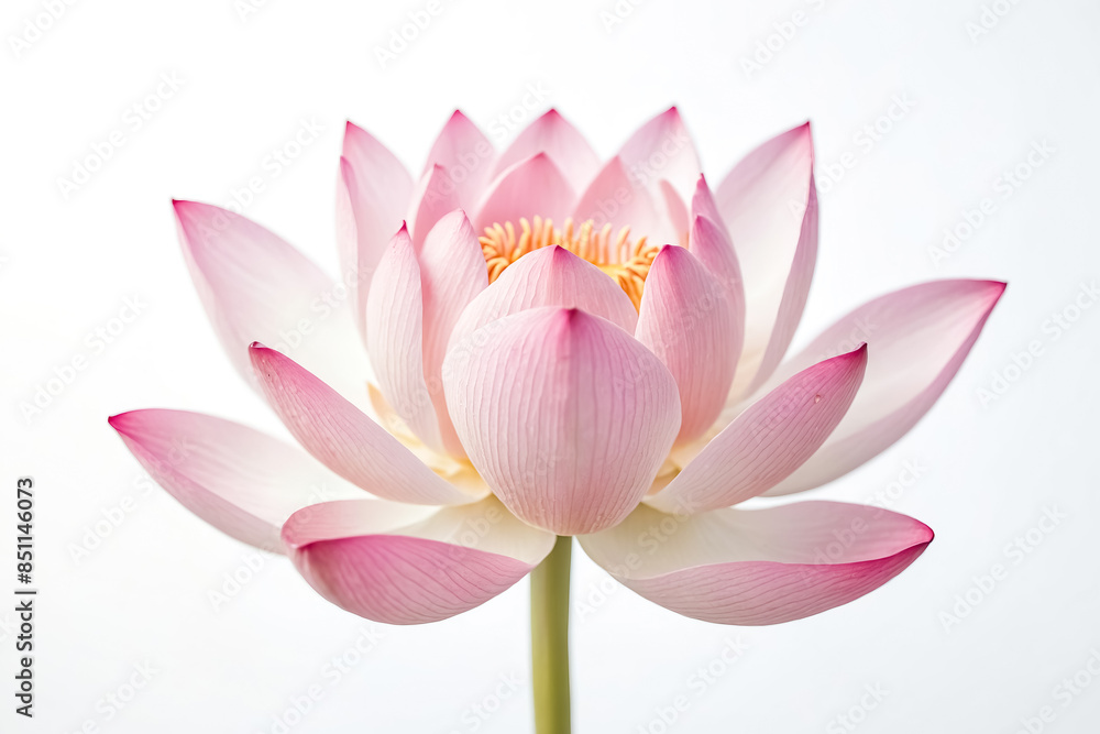 Pink Lotus Flower Isolated on White Background Pink Lotus Flower Isolated on White Background