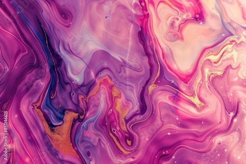 Liquid marbling paint texture background Fluid painting abstract texture Intensive color mix wallpaper - generative ai