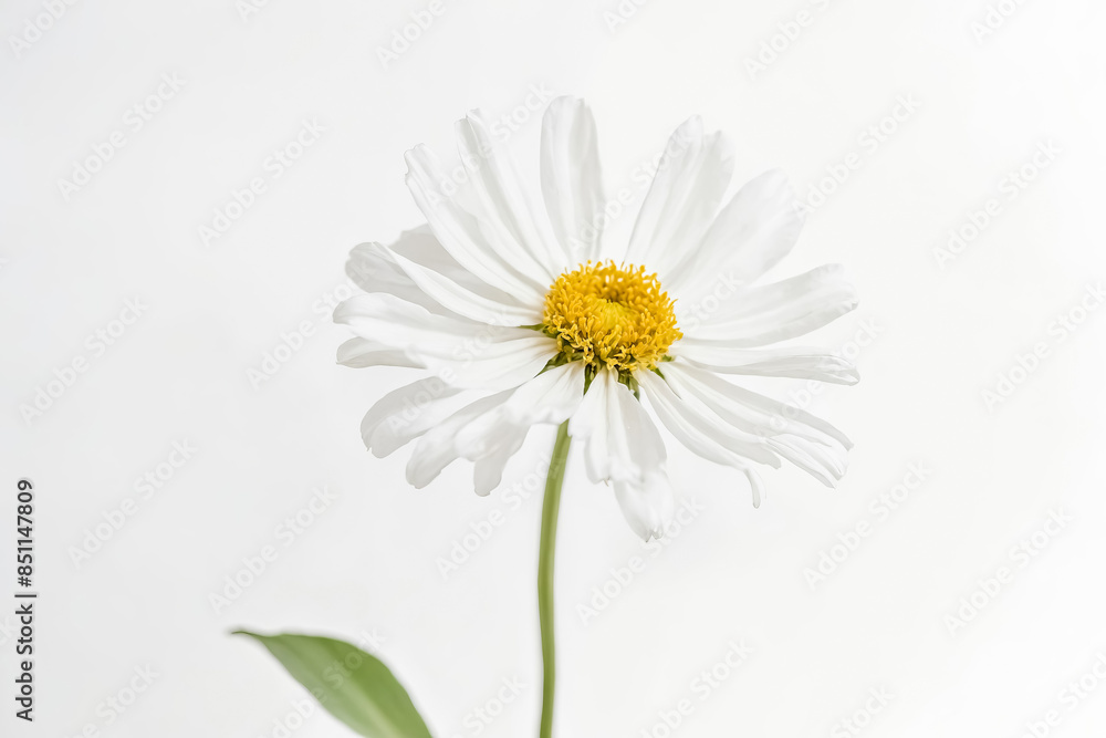 White Daisy on White Background White Daisy on White Background