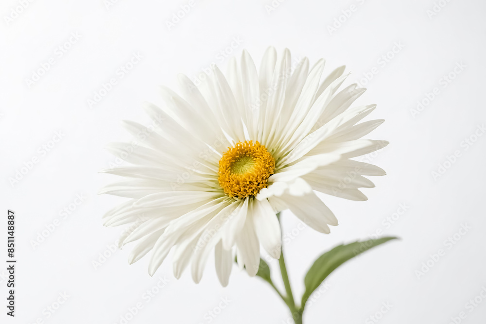White Daisy Flower with Yellow Center White Daisy Flower with Yellow Center