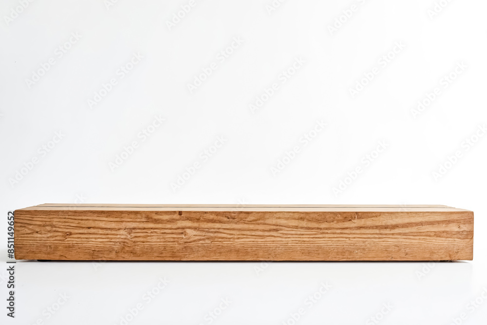 Rustic Wooden Shelf On White Background Rustic Wooden Shelf On White Background