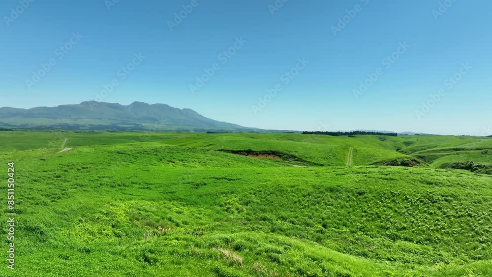 Drone aerial shots of spectacular greenery landscapes and blue sky. Dynamic natural scenery. Drone aerial shots of spectacular greenery landscapes and blue sky. Dynamic natural scenery.