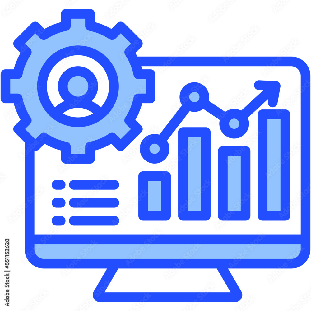 Human Resources Metrics Icon Human Resources Metrics Icon