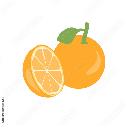 Vector orange flat icon