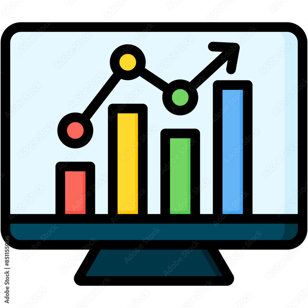 Graph Visualization Icon Graph Visualization Icon