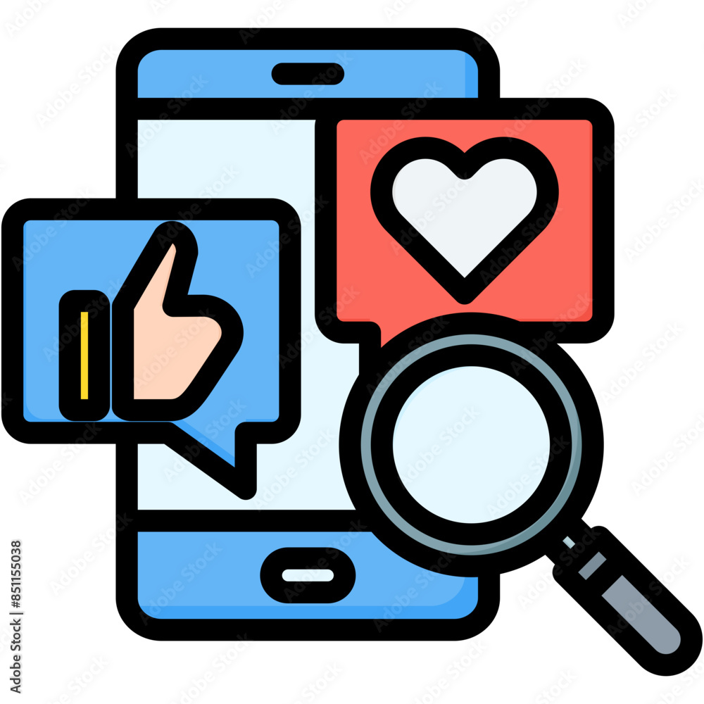 Social Media Metrics Icon Social Media Metrics Icon