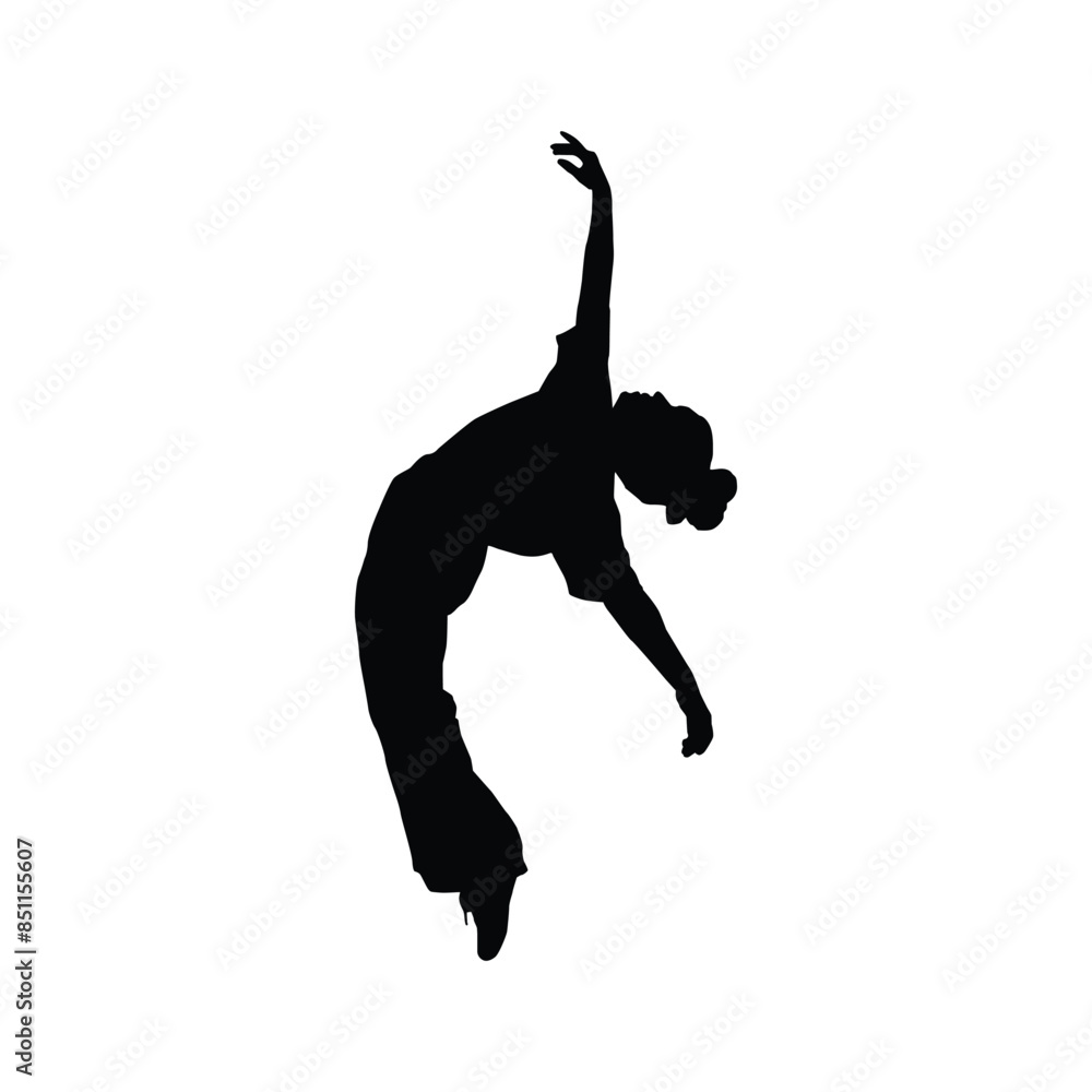 Dancing people silhouette design art Dancing people silhouette design art