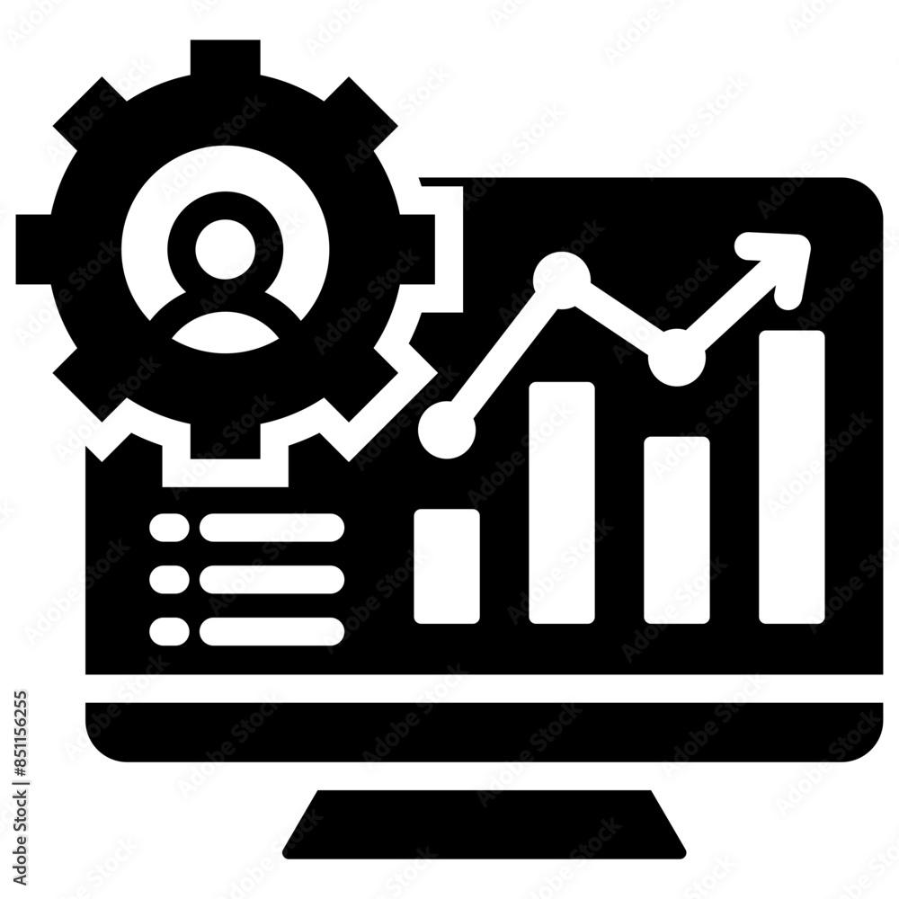 Human Resources Metrics Icon Human Resources Metrics Icon