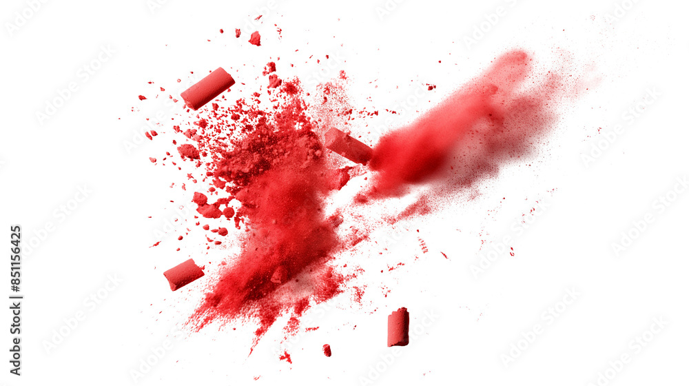 Chalk pieces and dust flying, effect explode isolated on transparent white background, clipping path Chalk pieces and dust flying, effect explode isolated on transparent white background, clipping path
