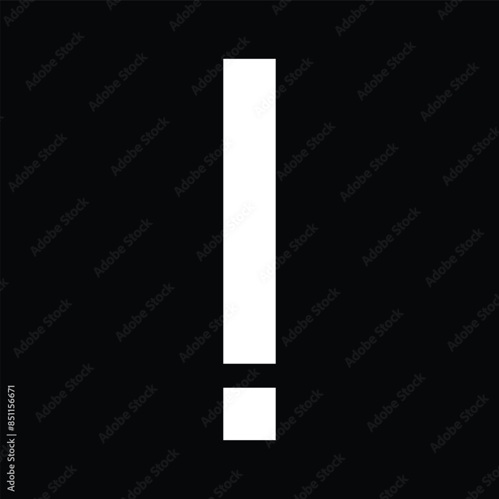 White Exclamation Point Icon White Exclamation Point Icon