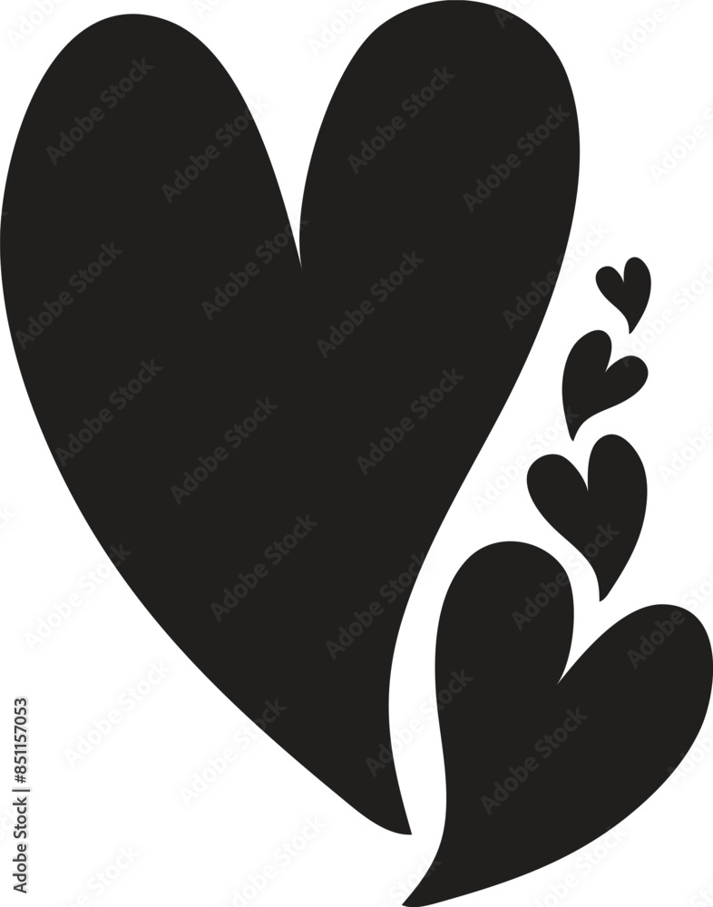Set of heart icon love symbol graphic hand drawn Set of heart icon love symbol graphic hand drawn