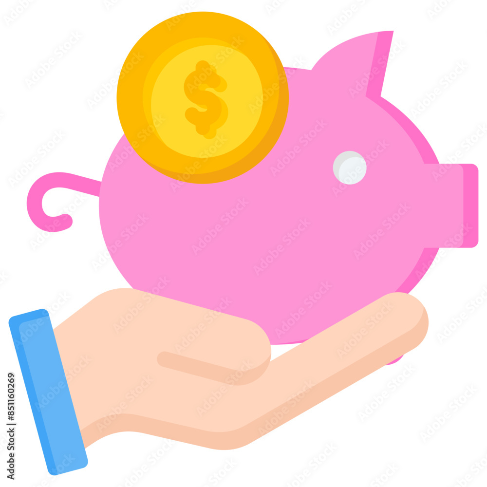 Fototapeta premium Piggy Bank Icon