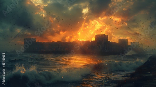 Celebrate Independence Day with 8K resolution photomanipulations of Fort Sumter, capturing the historic spirit in vivid detail.