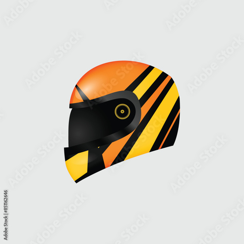 Motorcycle helmet sport design illustration
