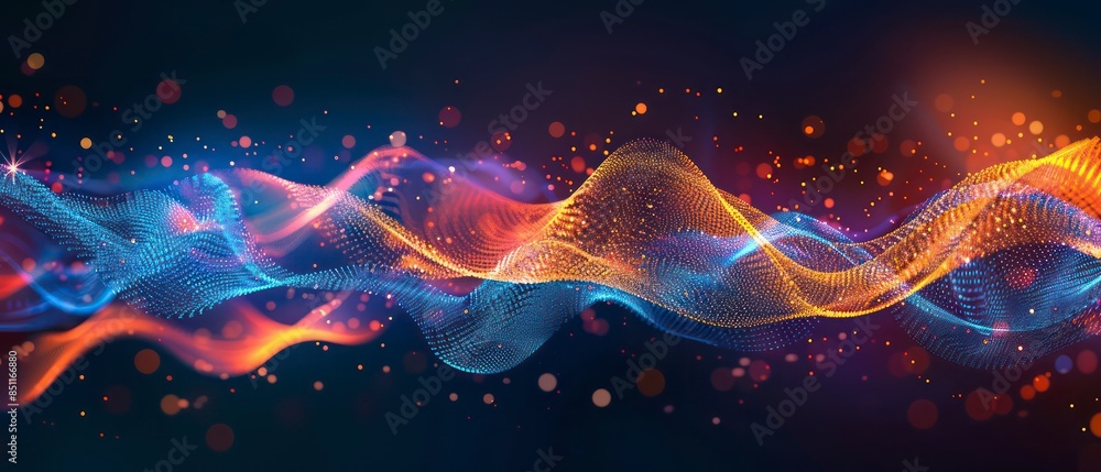 flowing light waves in shades of blue, creating captivating backgrounds that symbolize movement and energy in digital art flowing light waves in shades of blue, creating captivating backgrounds that symbolize movement and energy in digital art