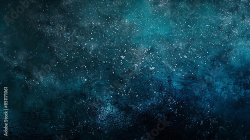 Dark Green Blue Grainy Gradient Matte Background © DesignViralHub