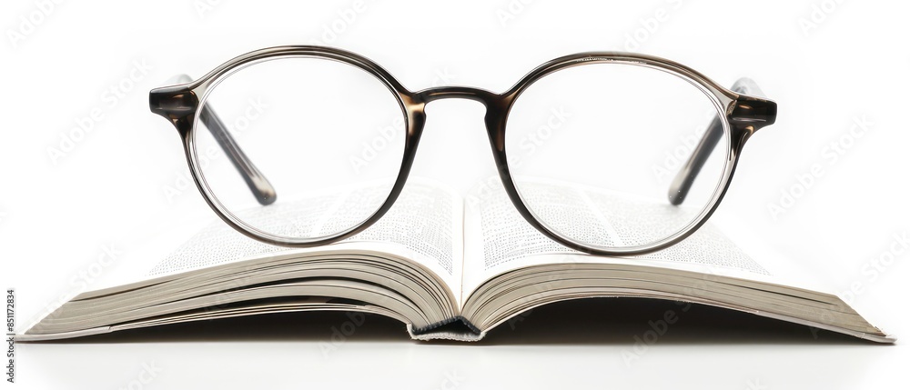 Open books with glasses on top, symbolizing the pursuit of knowledge and the joy of reading in education and business contexts. Open books with glasses on top, symbolizing the pursuit of knowledge and the joy of reading in education and business contexts.