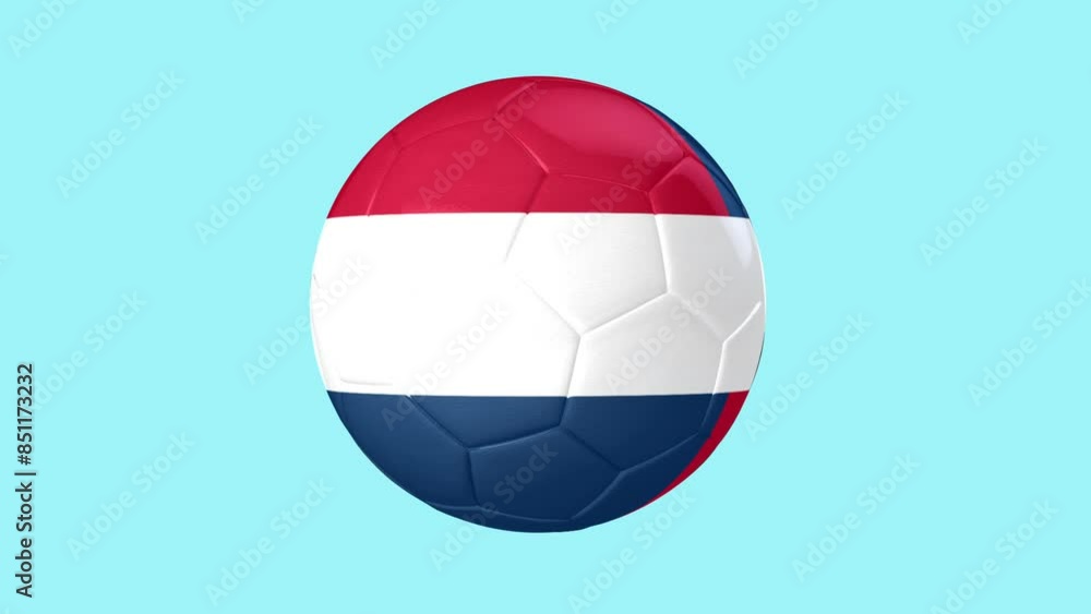 Football Dominican Republic Flag Rotating Loop 3d with Alpha Matte Football Dominican Republic Flag Rotating Loop 3d with Alpha Matte