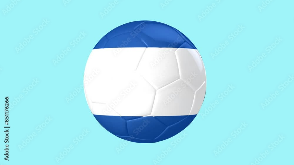 Football El Salvador Flag Rotating Loop 3d with Alpha Matte Football El Salvador Flag Rotating Loop 3d with Alpha Matte
