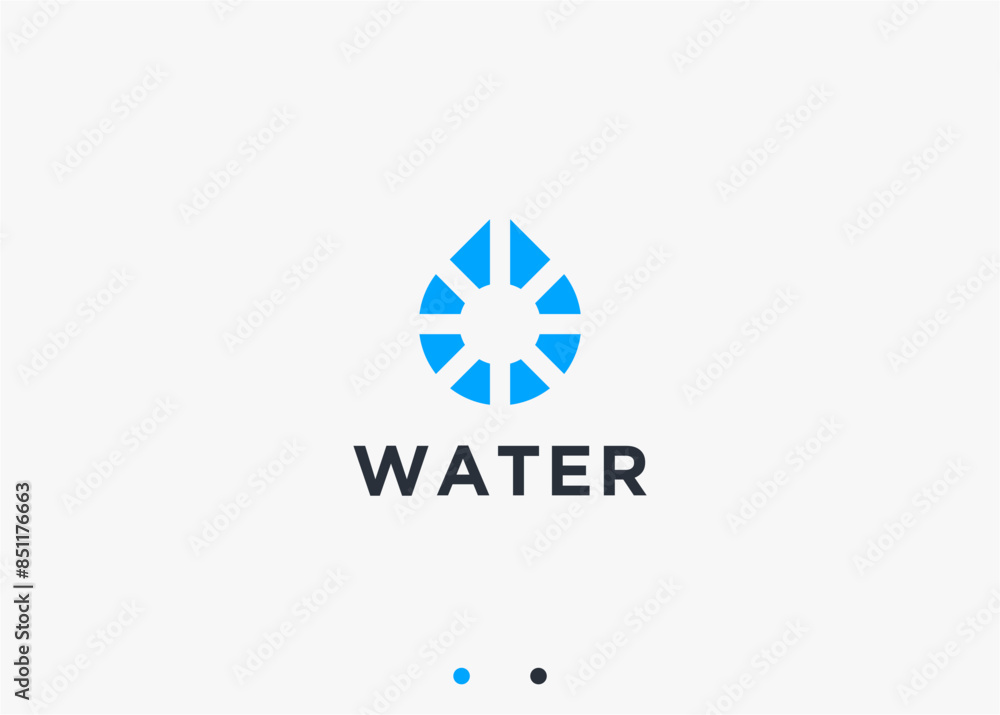 water logo design vector silhouette illustration water logo design vector silhouette illustration