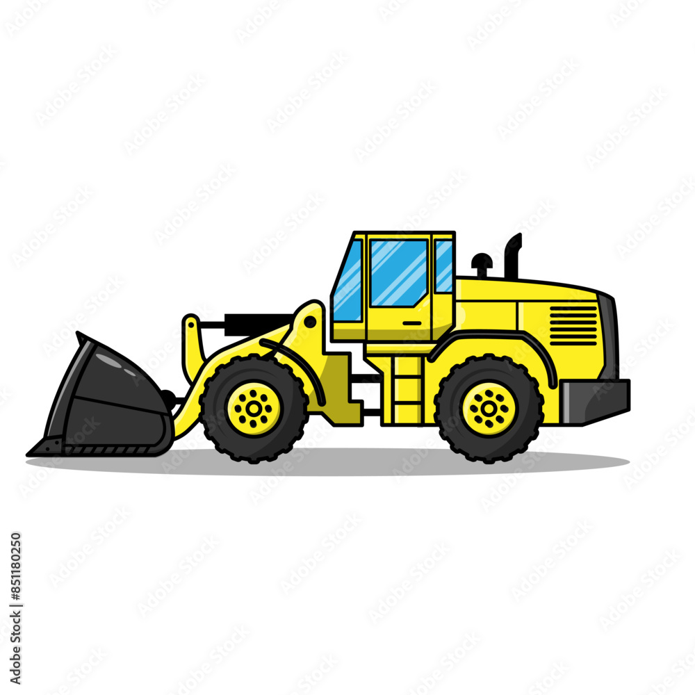 wheel loader on white background wheel loader on white background