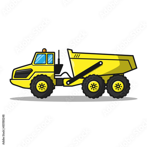 articulated dump truck